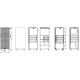Grand caisson mobile blanc Hauteur 117 cm