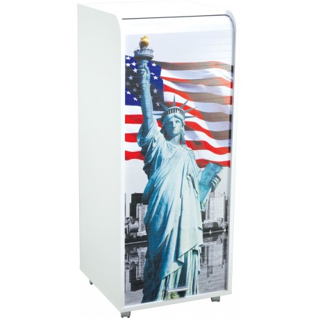 Caisson de bureau blanc New York