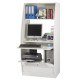 Armoire Informatique Galbée Largeur 80 cm wengé