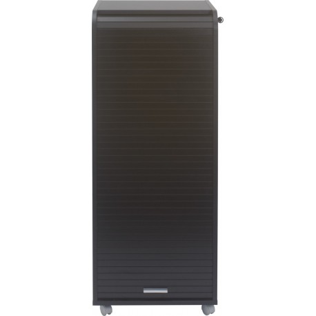 Grand caisson de bureau mobile noir rideau imprimé