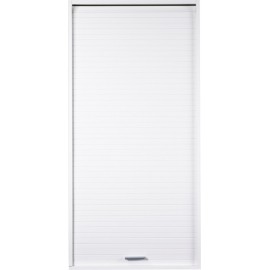 Roller-shutter kitchen cabinet White L. 60 cm H.123.6 cm (wall-mounting or standing)