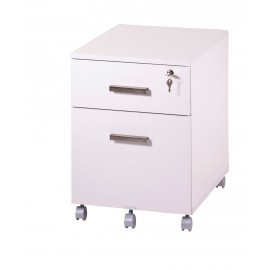 Office pedestal 2 drawers Ineo White with pen-tray