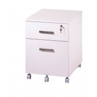 Office pedestal 2 drawers Ineo White with pen-tray