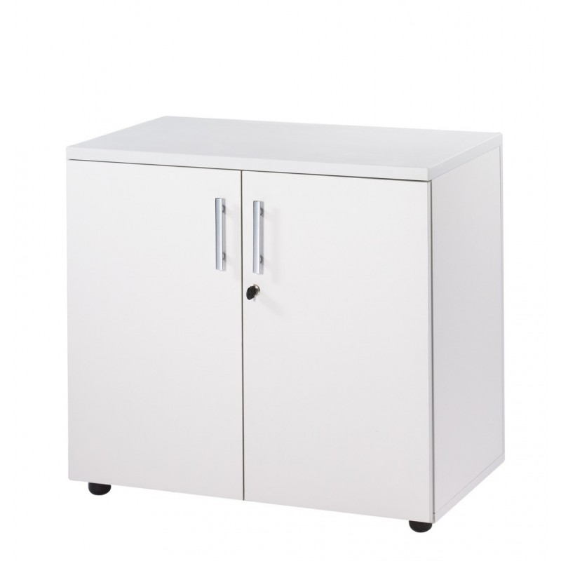 Armoire de Bureau Basse 2 Portes Blanche INEO - SIMMOB