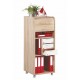 Grand Caisson de Bureau Mobile Chêne 