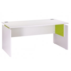 Desk INEO 160 x 80 cm White + Light green - Height-adjustable