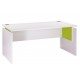 Bureau Ineo 160 x 80 cm Blanc Anis Réglable en Hauteur