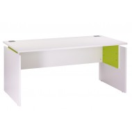 Desk INEO 160 x 80 cm White + Light green - Height-adjustable