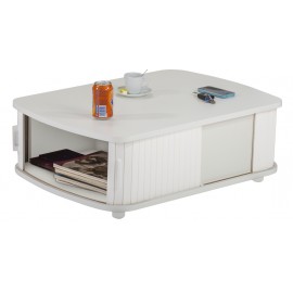 Coffee table curved corners White