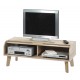 Meuble TV Vintage Chêne 1 Rideau Pieds Chêne