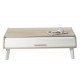 Table Basse Vintage Chêne 2 Rideaux Pieds Blancs