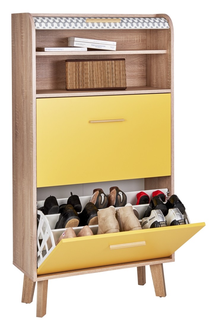 oak shoe cabinet with doors on Vintage Shoe Storage Unit Oak Vintage Feet Oak Drop Down Doors Yellow Bee Roller Shutter Simmob