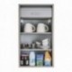 Meuble Cuisine L 40 cm x H 72 cm - Coloris Alu