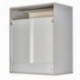 Meuble Cuisine Alu Bicolore 60 cm H 72 cm - Coloris - Blanc