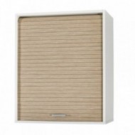 Meuble Cuisine Blanc Bicolore 60 cm H 72 cm - Coloris - Chêne Naturel