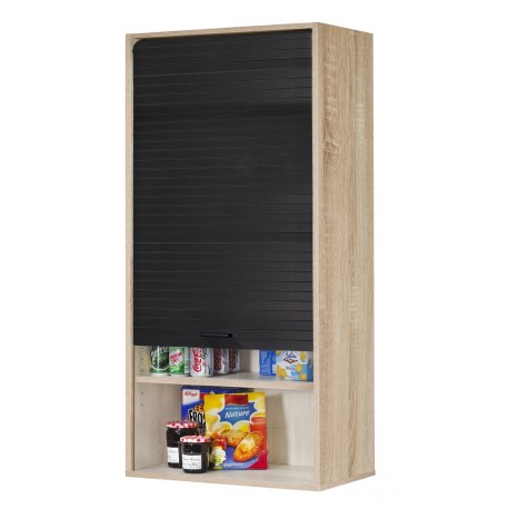 Meuble Haut Cuisine Chêne Noir 60 cm H 124 cm - SIMMOB