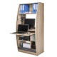 Armoire Informatique Galbée Largeur 80 cm wengé