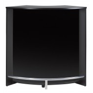 Bar drinks cabinet, reception desk, kitchen top, Black. 