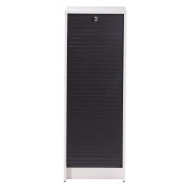 Roll top cabinet, white, plain or printed decor