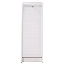 Roll top cabinet, white, plain or printed decor