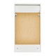 Meuble Cuisine Alu Bicolore 40 cm H 72 cm - Coloris - Blanc