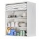 Meuble Cuisine Alu Bicolore 40 cm H 72 cm - Coloris - Blanc