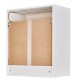 Meuble Cuisine Alu Bicolore 40 cm H 72 cm - Coloris - Blanc