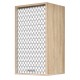 Meuble Cuisine L 40 cm H 72 cm Coloris Chêne Rideau Imprimé Vagues