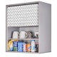 Meuble Cuisine Alu Bicolore 40 cm H 72 cm - Coloris - Blanc