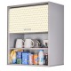 Meuble Cuisine L 60 cm H 72 cm Coloris Alu Rideau Imprimé Etoiles