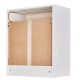 Meuble Cuisine L 60 cm H 72 cm Coloris Blanc Rideau Imprimé Etoiles