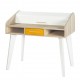 Bureau Cylindre Vintage Pieds Blancs