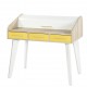 Bureau Cylindre Vintage Pieds Blancs