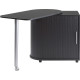 Table Pivotante et Meuble de Rangement de Cuisine Noir