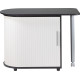 Table Pivotante et Meuble de Rangement de Cuisine Noir