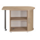 Table Pivotante et Meuble de Rangement de Cuisine Chêne