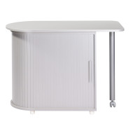 Table Pivotante et Meuble de Rangement de Cuisine mélaminé Alu