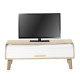 Meuble TV Vintage Chêne 1 Rideau Pieds Chêne