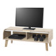 Meuble TV Vintage Chêne 1 Rideau Pieds Chêne