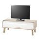 Meuble TV Vintage Chêne 1 Rideau Pieds Chêne