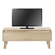 Meuble TV Vintage Chêne 1 Rideau Pieds Chêne