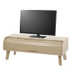 Meuble TV Vintage Chêne 1 Rideau Pieds Chêne